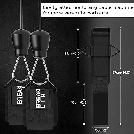 Cable Machine Wrist Straps – Comfortable Gym Support