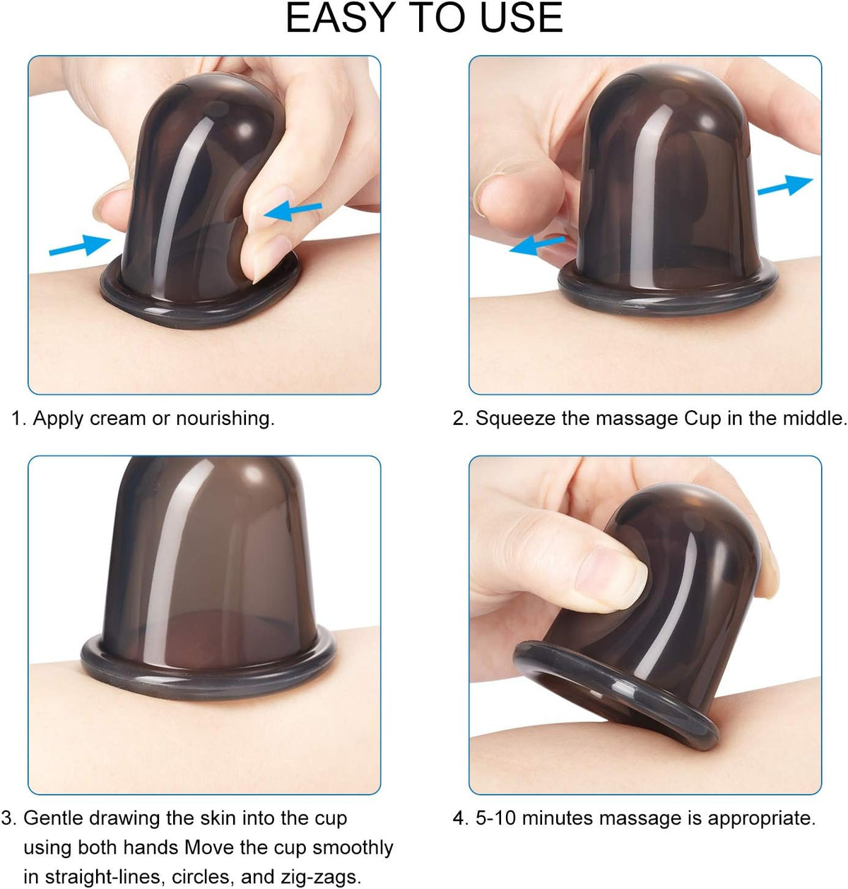 Silicone Facial Cupping Set