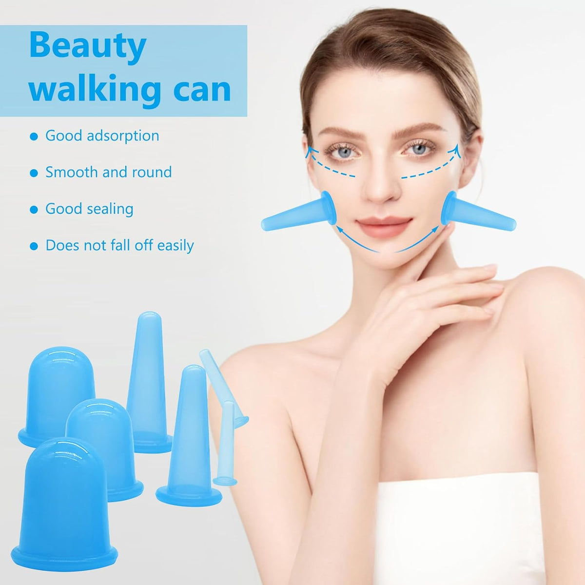 Silicone Facial Cupping Set