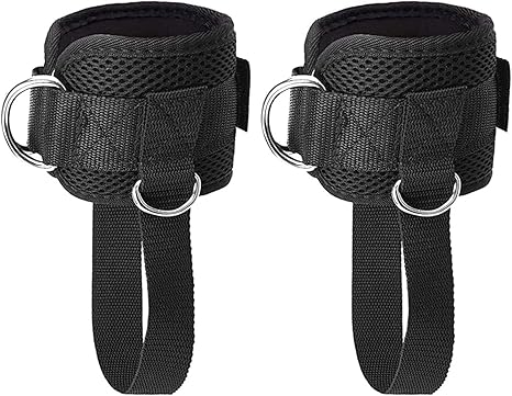 Cable Leg Support Cable Machine Ankle Straps – Adjustable Support for Leg & Glute Workou ...