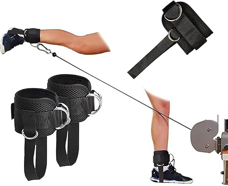 Cable Leg Support Cable Machine Ankle Straps – Adjustable Support for Leg & Glute Workou ...