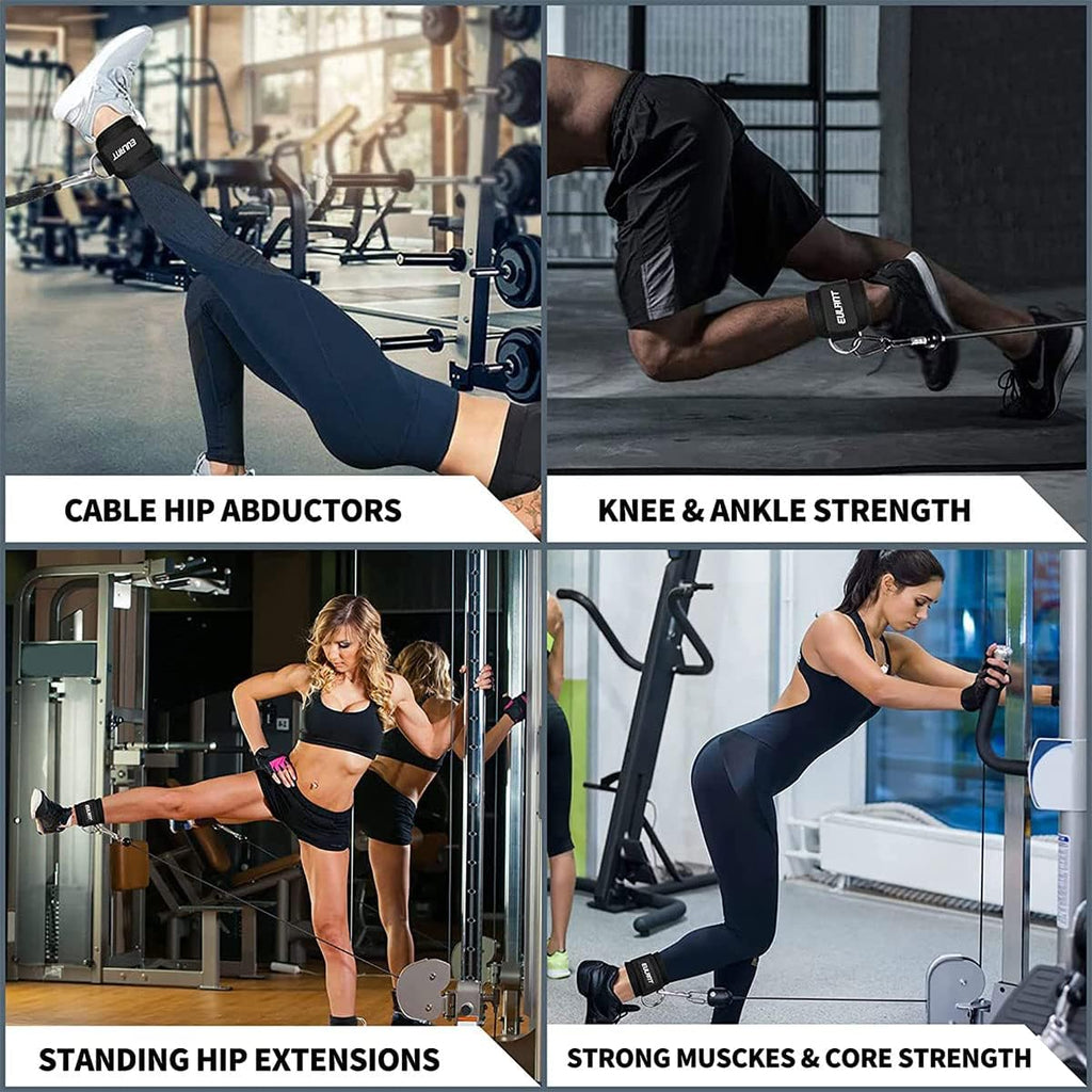Cable Machine Ankle Straps – Adjustable Support for Leg & Glute Workou ...