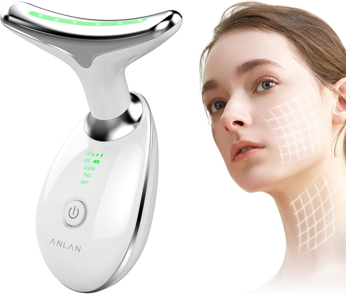 Facial Massager – Heated Face & Neck Skincare Device