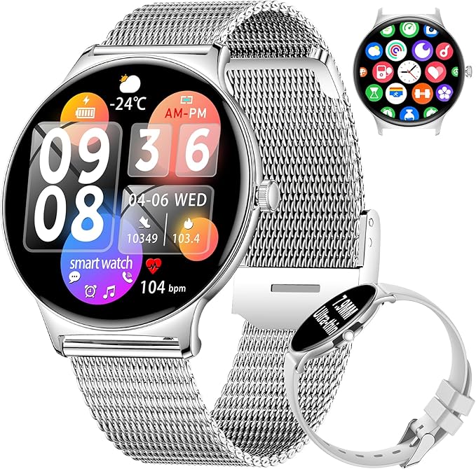 Smart Watch with Bluetooth Calling – AMOLED Display & Fitness Tracking