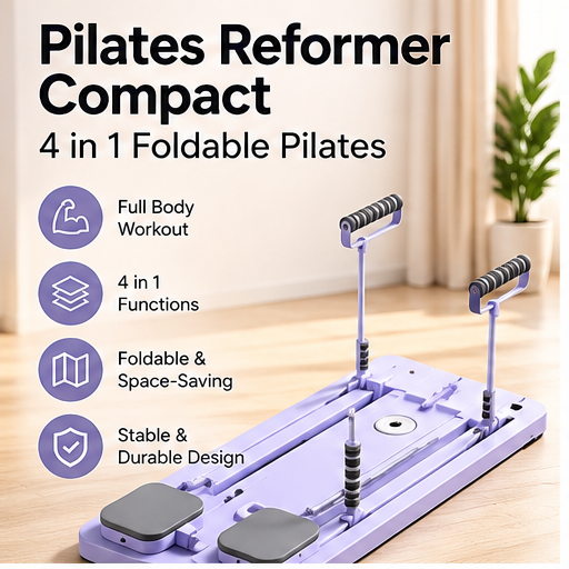 4-in-1 Foldable Pilates Reformer Board – Full Body Home Workout