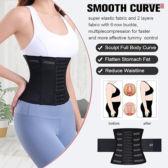 Women's Adjustable Sweat Waist Trainer Belt